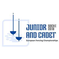 2018 Fencing Cadet And Junior European Championships Logo