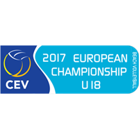 2017 U18 Beach Volleyball European Championship Logo