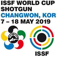 2019 ISSF Shooting World Cup Shotgun Logo