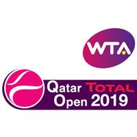 2019 WTA Tennis Premier Tour Qatar Total Open Logo